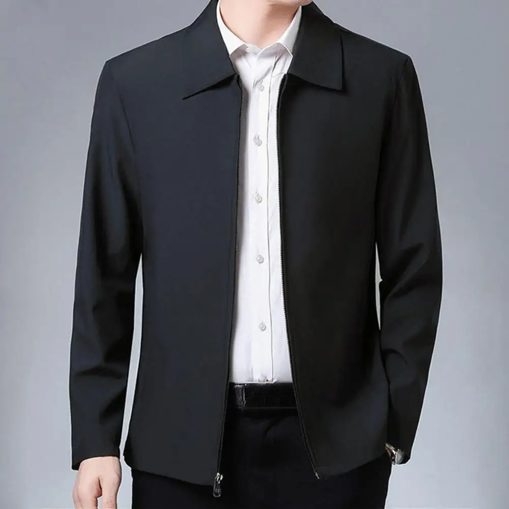 

Casual Jackets Slim Middle-aged Men Casual Jackets 5 Sizes Men Coat Fine Workmanship Male Coats for Dating