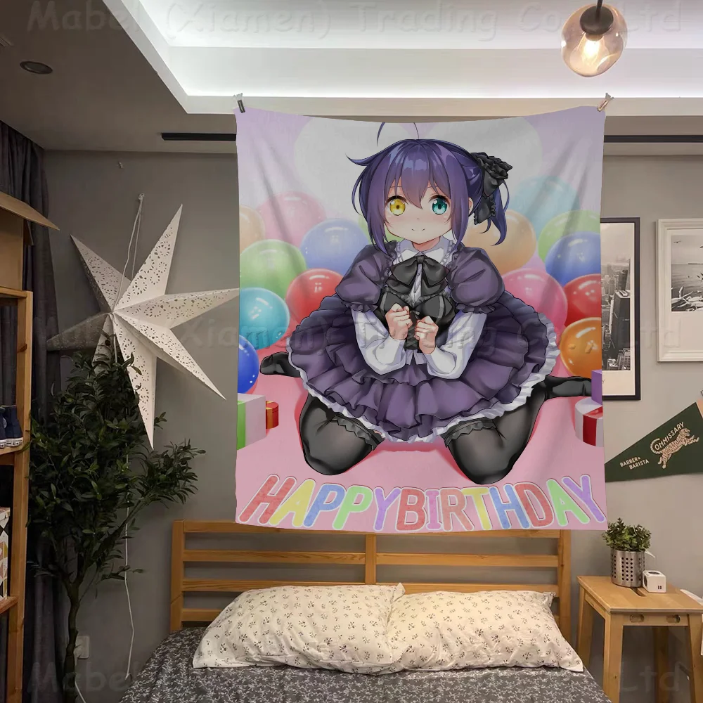 Chuunibyou Demo Koi Ga Shitai Rikka Takanashi Cartoon Flag Wall Hanging Banner Decoration Household Home Decor