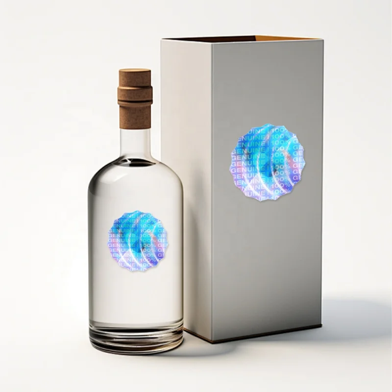 20 0 pieces.Custom.Custom Waterproof Vinyl Holographic Labels Packaging Sealing Round Small Personalized Label Sticker