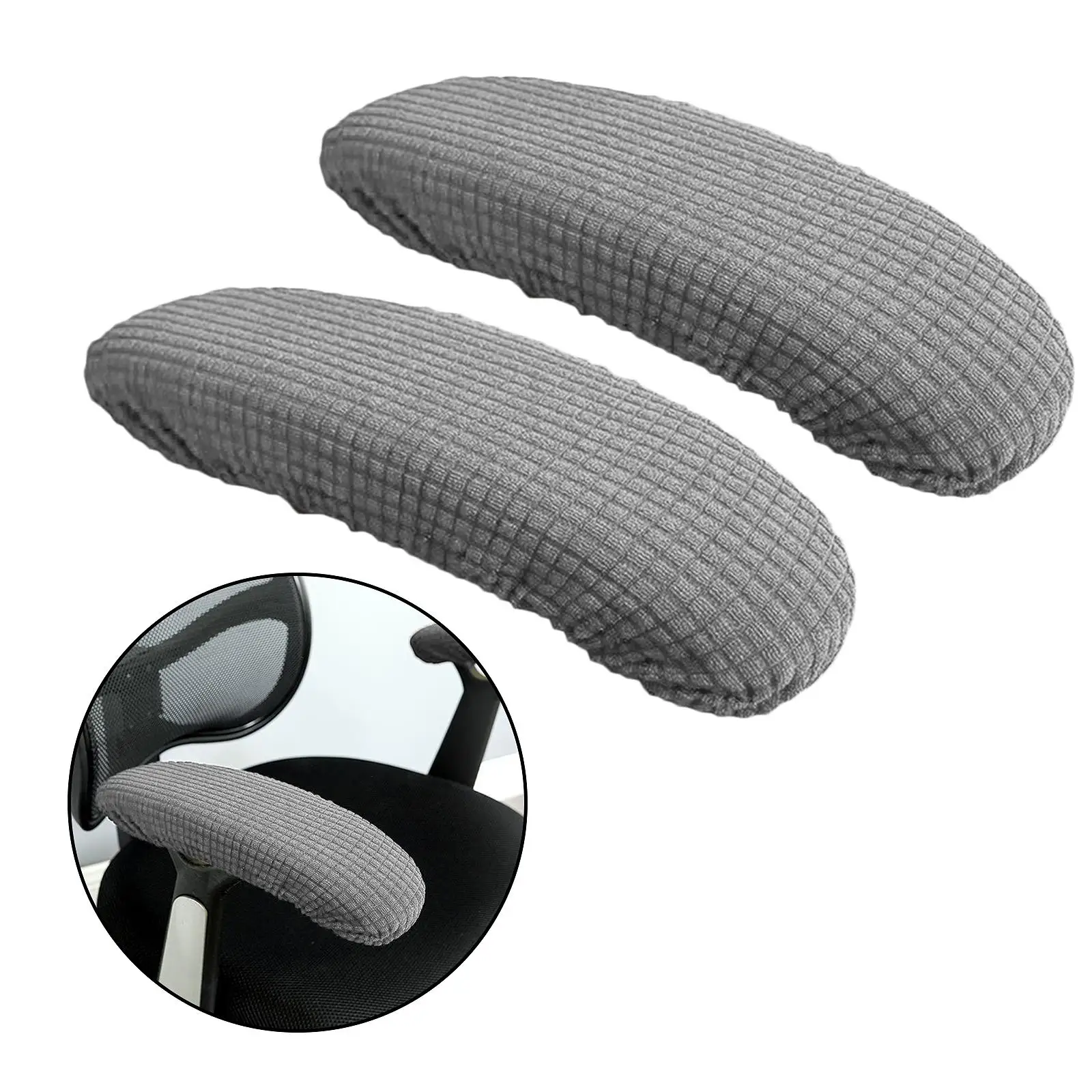 

2 шт. чехлов для подлокотников, однотонные, пылезащитные, грязеотталкивающие, съемные, на молнии