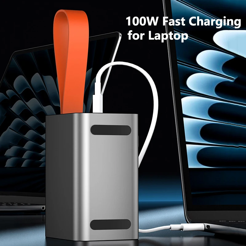 PD100W Power Bank 60000mAh Fast Charging Powerbank Large Capacity Portable Battery Charger For iPhone 17 Xiaomi Samsung Laptop