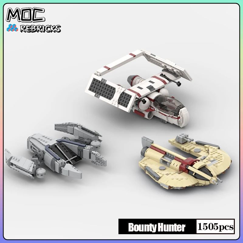 Famous Star Plan Movie MOC Bricks Bounty Hunter Starfighter Collection Building Block Model Sets DIY Child Toys Christmas Gifts