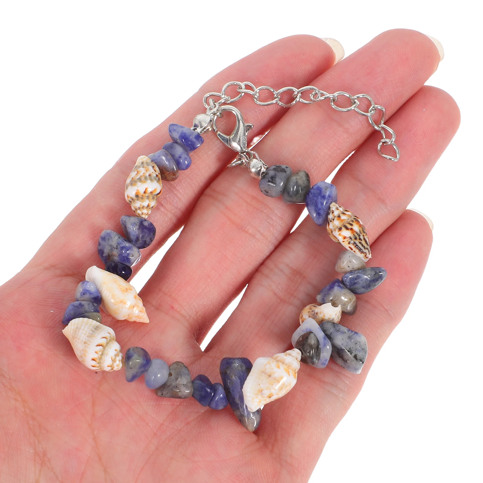 

6 Pcs Bracelet Boho Beach Jewelry Party Surfer Hawaii Manual Handmade Natural Shell Charms