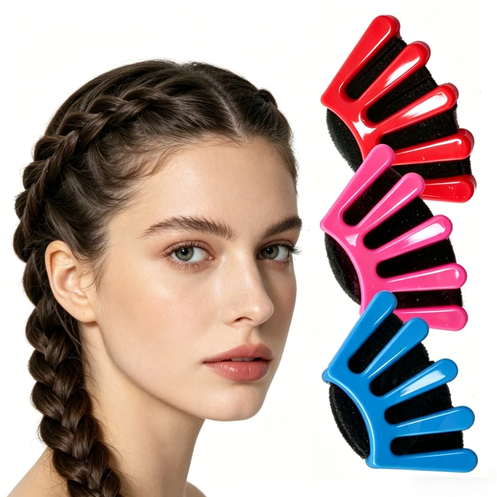 Two-piece DIY Hair Styling Set: Quick Hair Holder, Stylist's Curling Tool Accessory, Girl and Wedding Hairstyles
