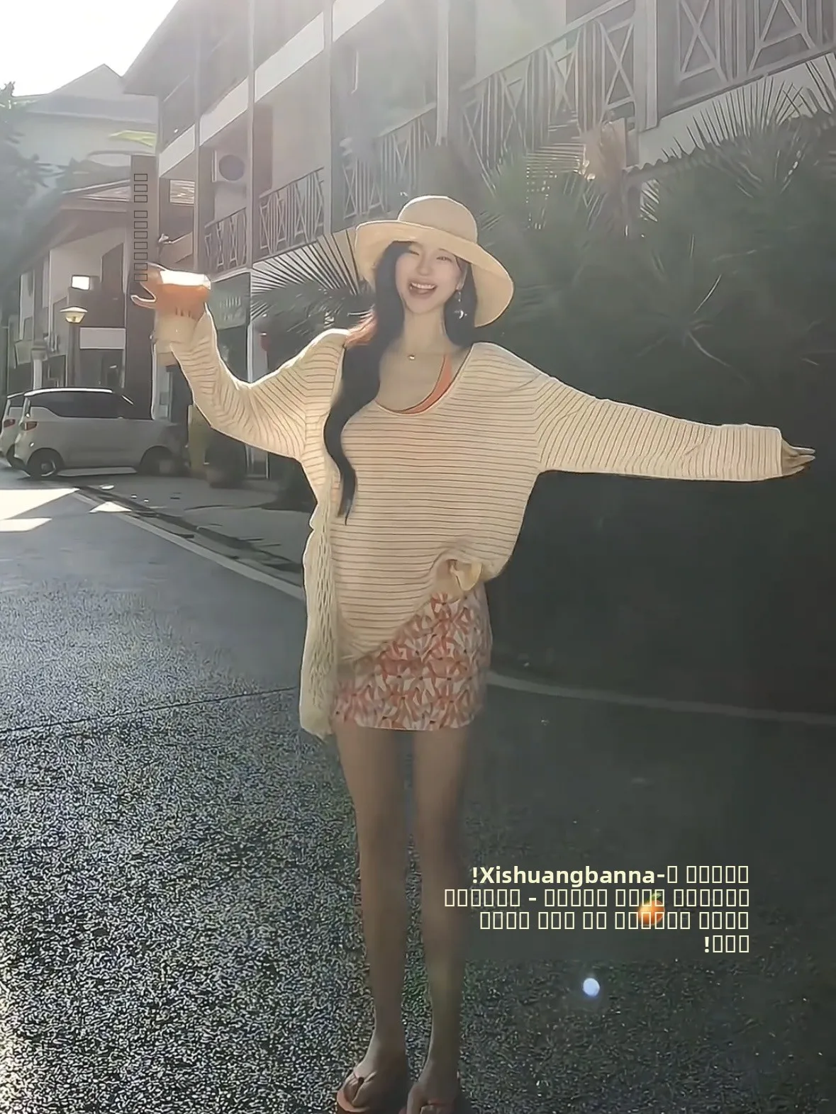 T-shirt long rétro coréen pour femme, style décontracté, superposition, col en U, tendance, surdimensionné, pour le printemps