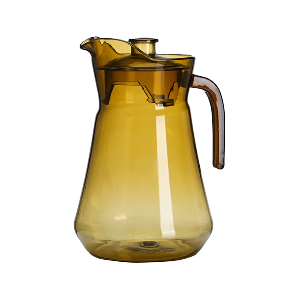 

1500Ml Tea Brown Duckbill Water Pitcher Pc Plastic Beverage Jug Large Capacity Cold Resistant Juice Pot For Party Picnic