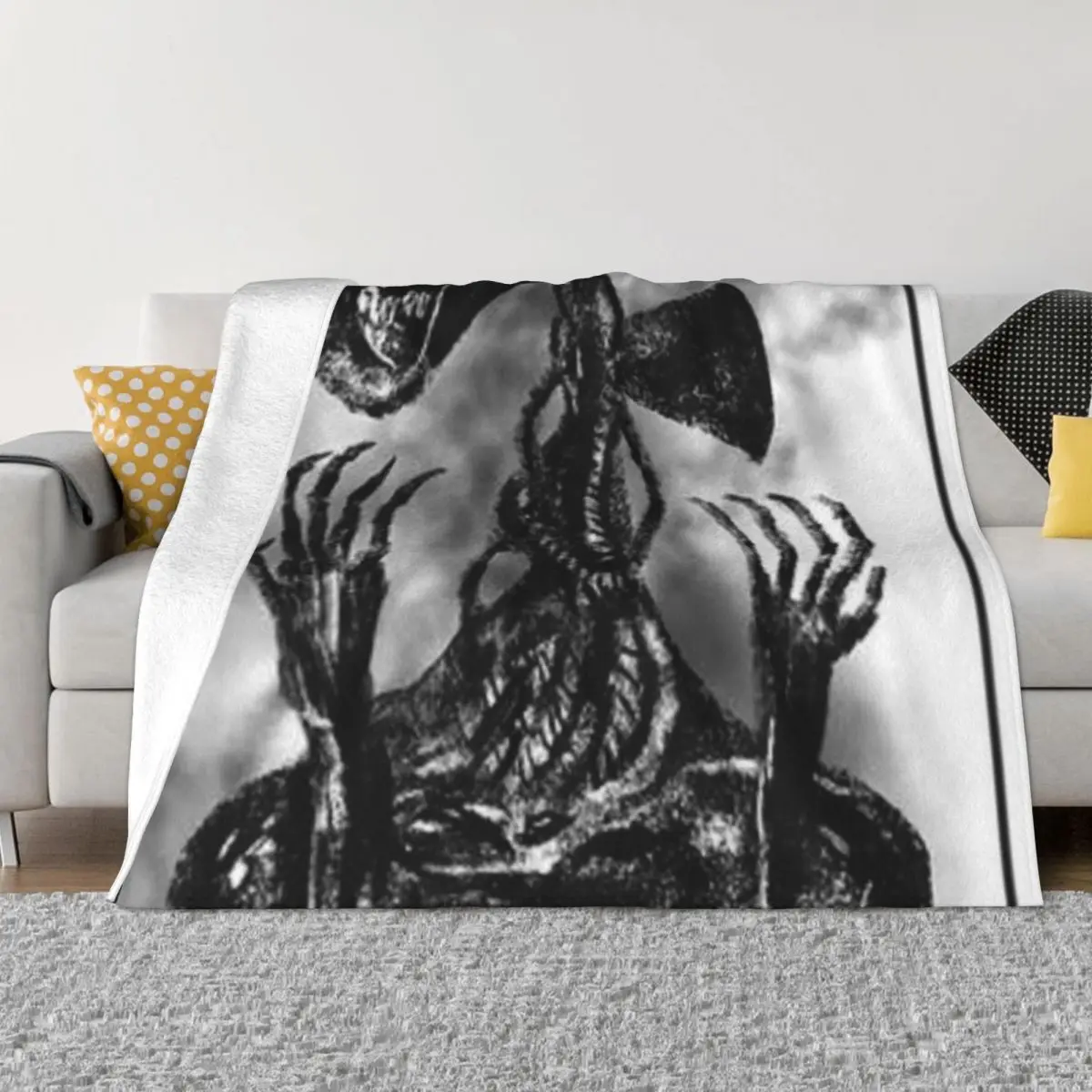 

siren head Throw Blanket Picnic Weighted anime Decorative Sofas Blankets