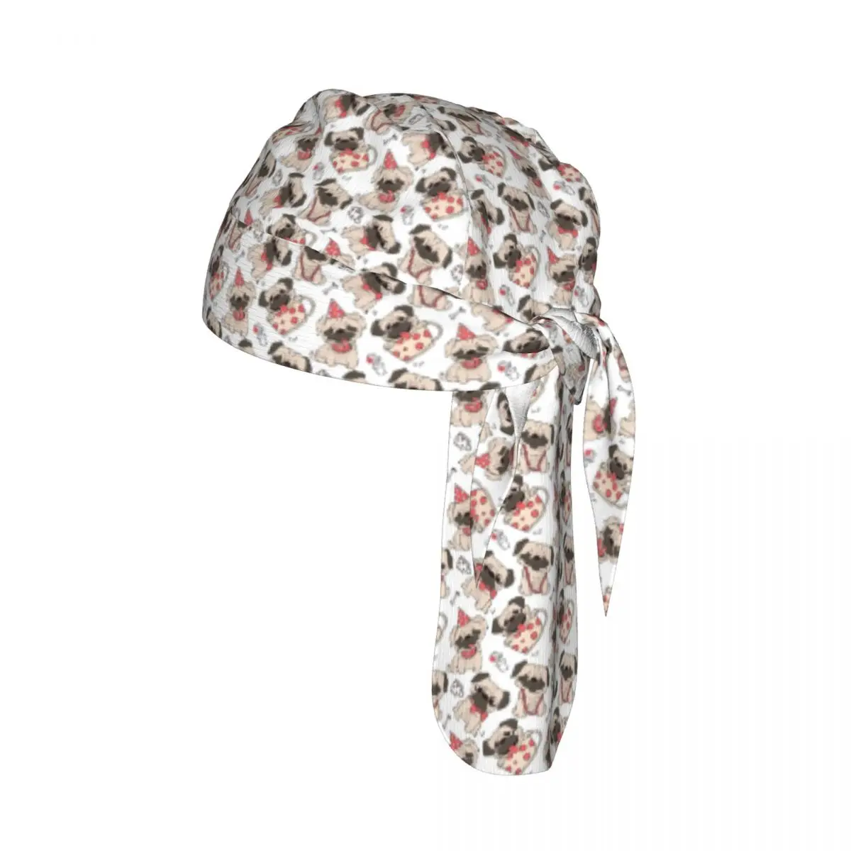 

Quick-drying Cycling Cap Breathable Wicking Bandana Cute Pug Dogs Pattern Outdoor Running Hiking Bicycle Headwear