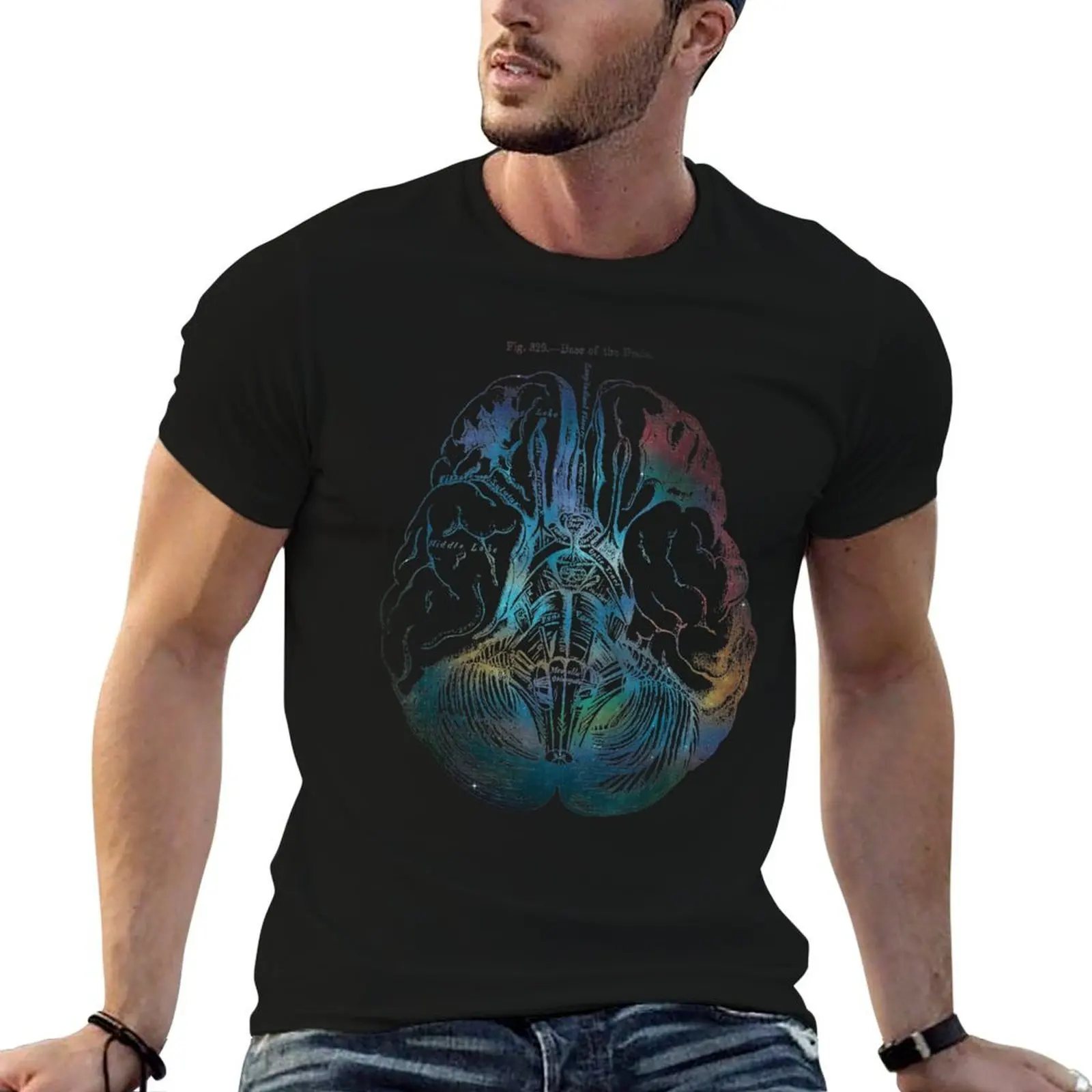 

Ancient Brain Drawing - Type B T-Shirt mens graphic t shirts t shirts for man cotton soft t shirts cotton 100% T-Shirt