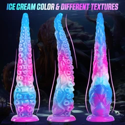 Colorful Tentacle Dildo Realistic Big Penis Huge Monster Silicone Dildo Anal Plug Adult Supplies Sex Toys for Women Men Gay