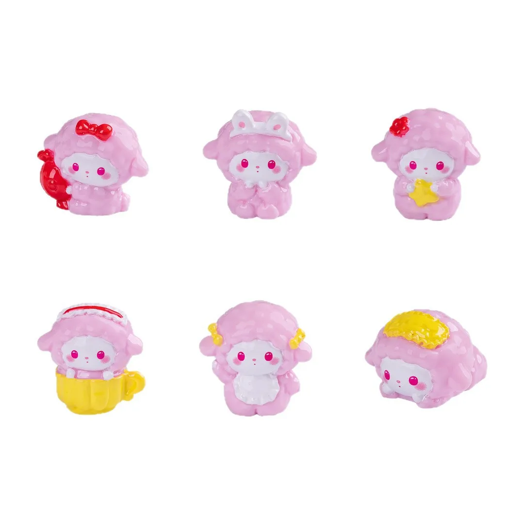 Nouveau dessin animé rose doux MENGBI AINOU MICRO poupée paysage boîte aveugle décoration accessoires bureau petits ornements