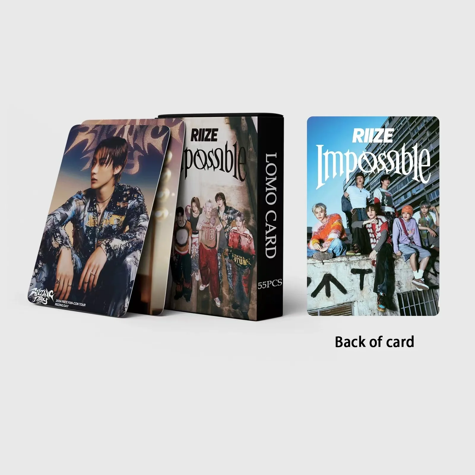 

55pcs/Set RIIZE Single Song Impossible Photocard High Quality HD Photo Double Sides Printing Coated Card Kpop Collection Gift