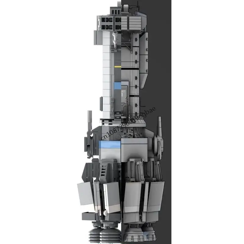 Novo 803 pçs famoso filme estrela moc expansão unn dreadnought modelo de construção diy idéias criativas criança brinquedos presentes aniversário blocos