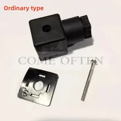 Hydraulic Solenoid Valve Coil Plug Electromagnet Connector Waterproof AC/DC24V-240V QY No Led Indicator Plug DIN43650A Ordinary