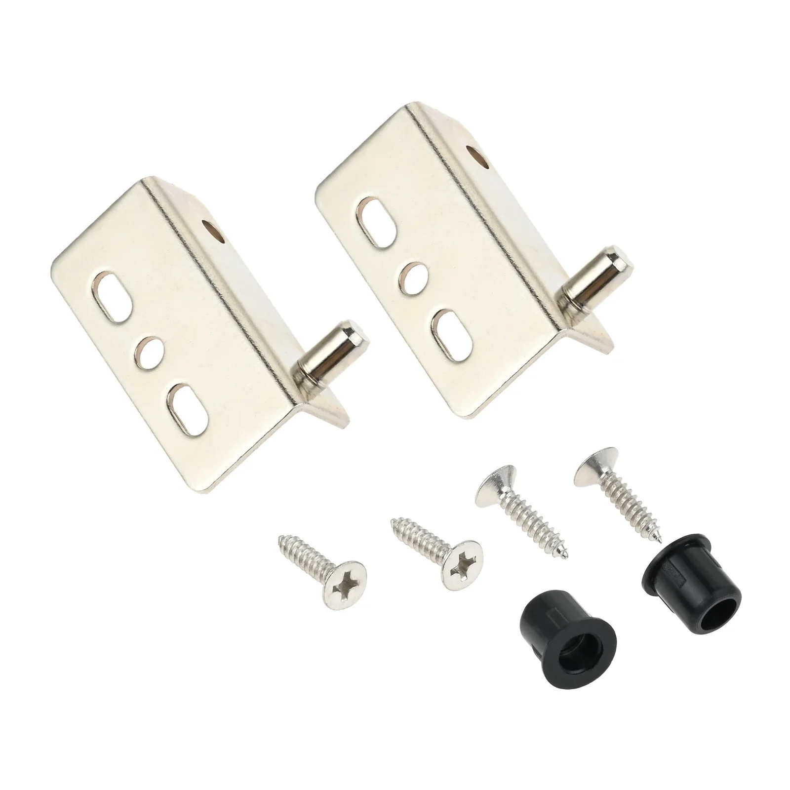 2Pcs Pivot Hinges w/ Bushing Heavy Duty Concealed Shaft Door Hinges For Wood Doors Drawers Cabinet Wardrobe Furniture Hardware