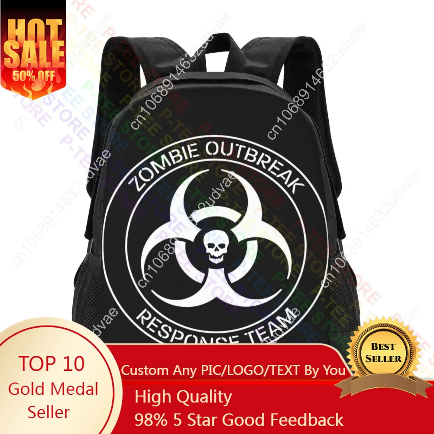 

Zombies Outbreak Response TeamBackpack Large Capacity Newest Multi-function