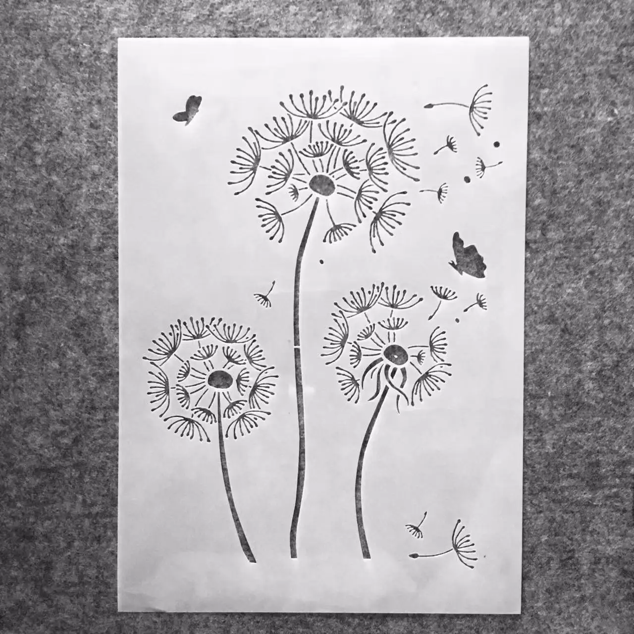 A4 29*21cm Dandelion DIY Layering Stencils Wall Painting Scrapbook Coloring Embossing Album Decorative Template