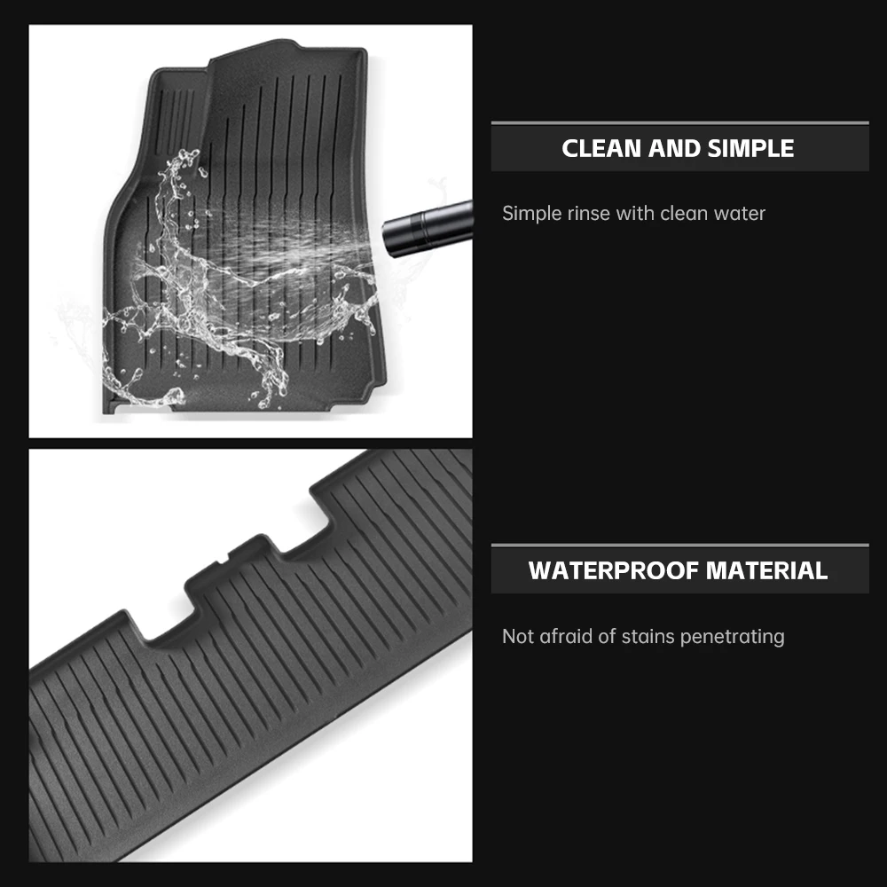 سيارة الكلمة حصيرة مسند الظهر وسادة الجذع الوسادة ل تسلا نموذج Y Juniper 2025 2026 TPE مكافحة ركلة مكافحة الأوساخ وسادة اكسسوارات السيارات الداخلية #2