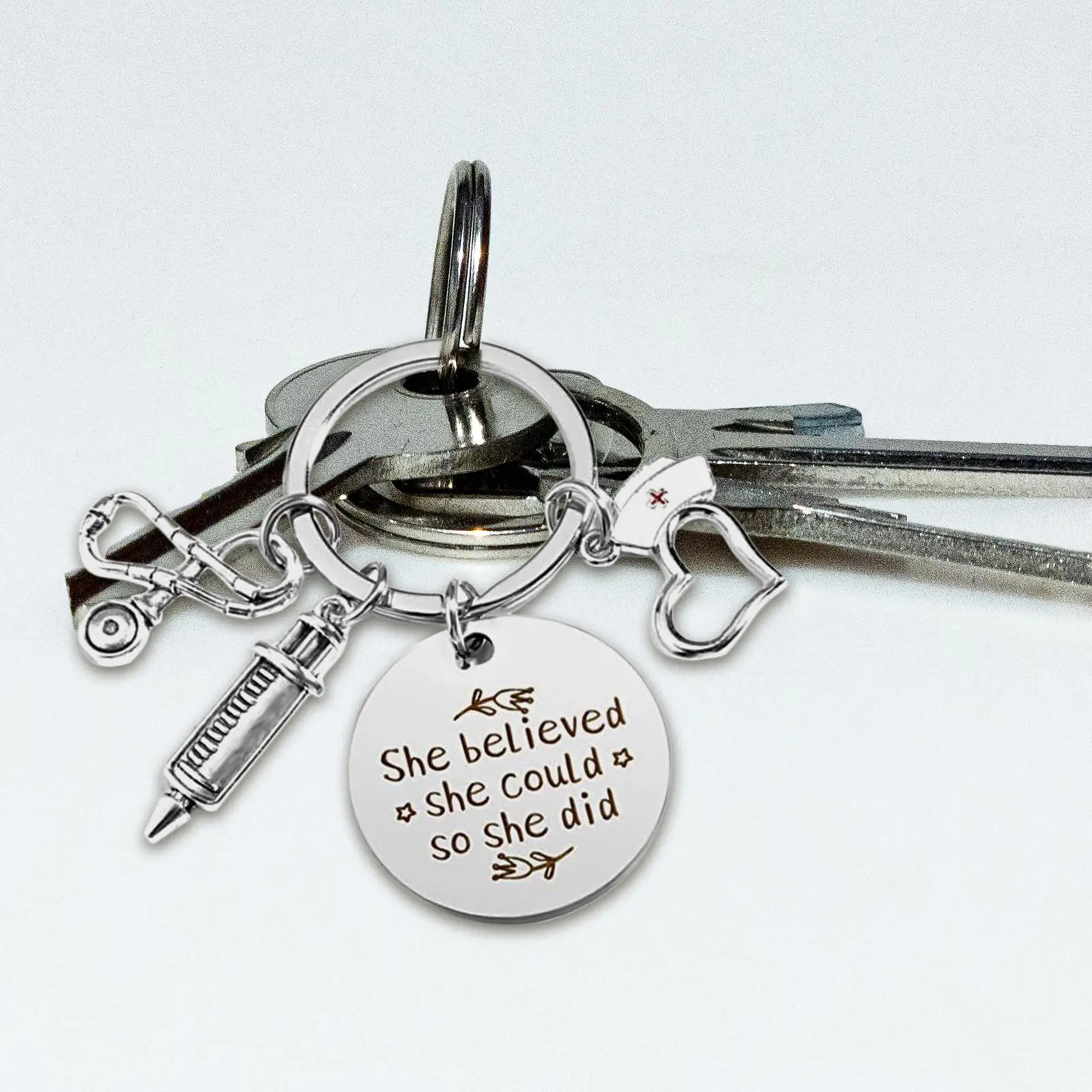 Nurse Keychain Birthday Practical Meaningful Valentines Nursing Key Chain