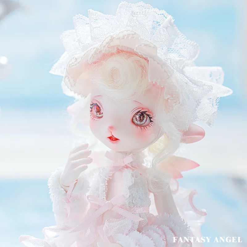 JOYBJD 1/6 Faun Fantasy Small Cute 25cm Sheep BJD with Magnet Wing and Tail Resin Ball Jointed Dolls