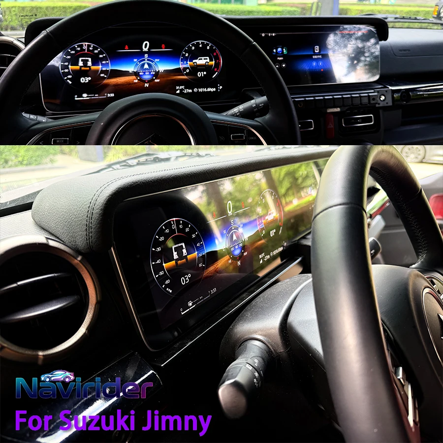 For Suzuki Jimny JB64 JB74 Dual Screen Android Car Radio Multimedia Video Player GPS Stereo Auto CarPlay Head Unit 4G Display