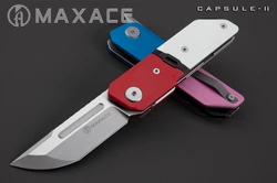 Maxace Capsule II G10 handle 10CR15COMOV Blade Outdoor folding knife Tool Picnic Fruit Knife