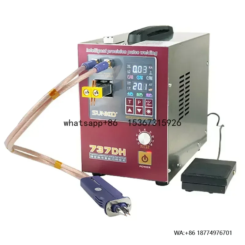 

SUNKKO 737DH New Upgrade Induction Delay Spot Welder For 18650 Battery 4.3KW High Power Automatic Pulse Spot Welding Machine