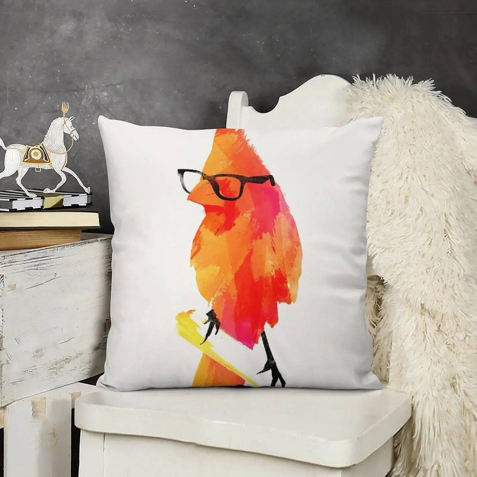 Punk Birdy Throw Pillow Pillowcases For Pillows Decorative Sofa Cushion Decorative Cover For Living Room Bed pillowcases pillow