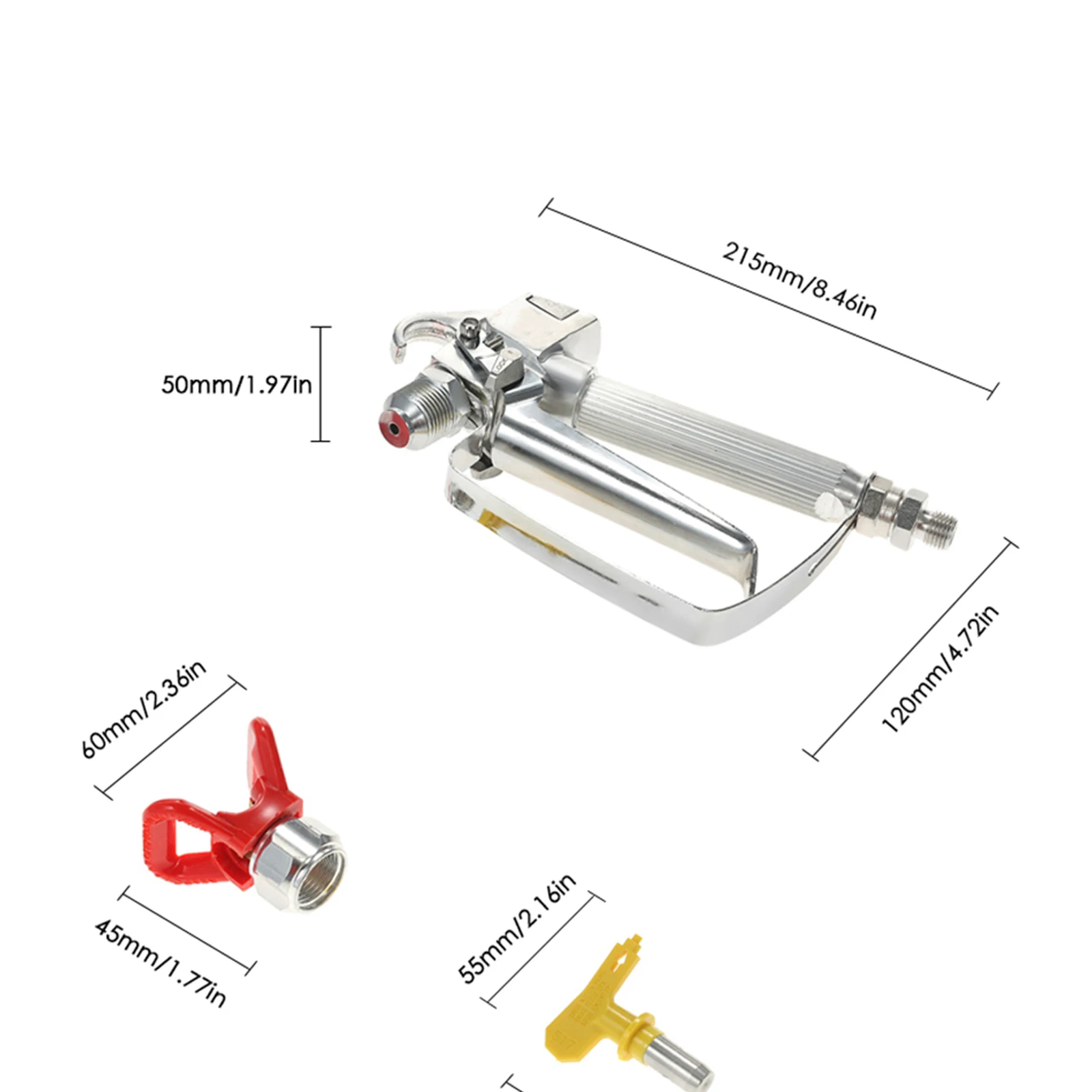 3600PSI แรงดันสูง Airless Paint Spray Gun 517เคล็ดลับหัวฉีดป้องกันปั๊ม Sprayer และ Airless Sprayer
