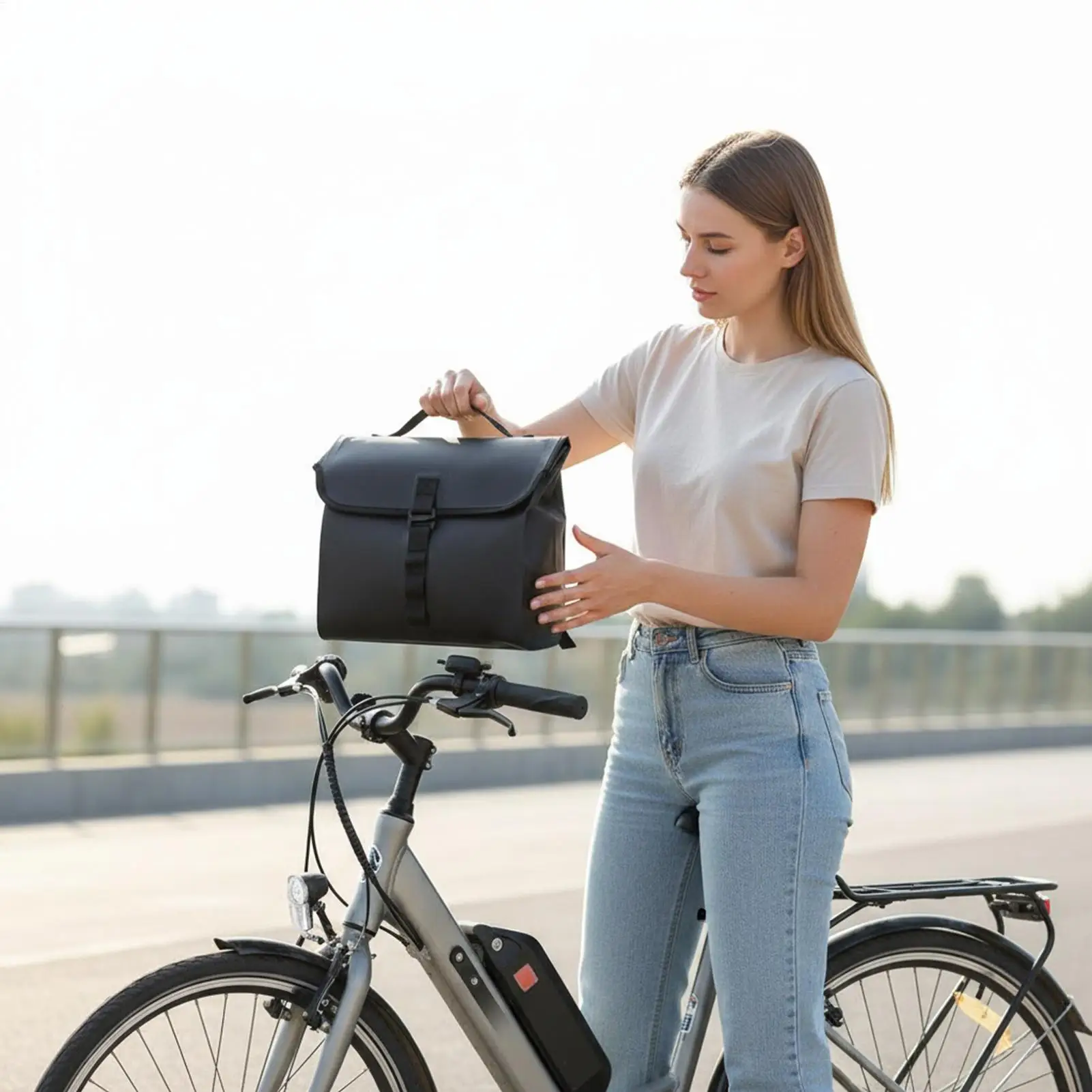 

Motorcycle Bag Adjustable Storage Organizer Motorcycle Tool Rear Messenger Bag For Phone Card Drinks Bottle Key Camera Highway