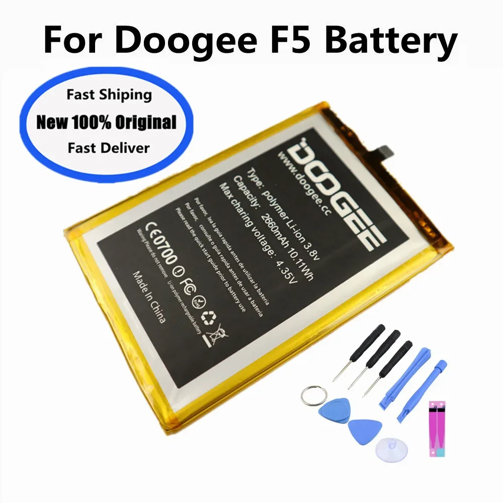 

Аккумулятор DoogeeF5 емкостью 2660 мАч для смартфонов Doogee F5, аккумуляторы + инструменты