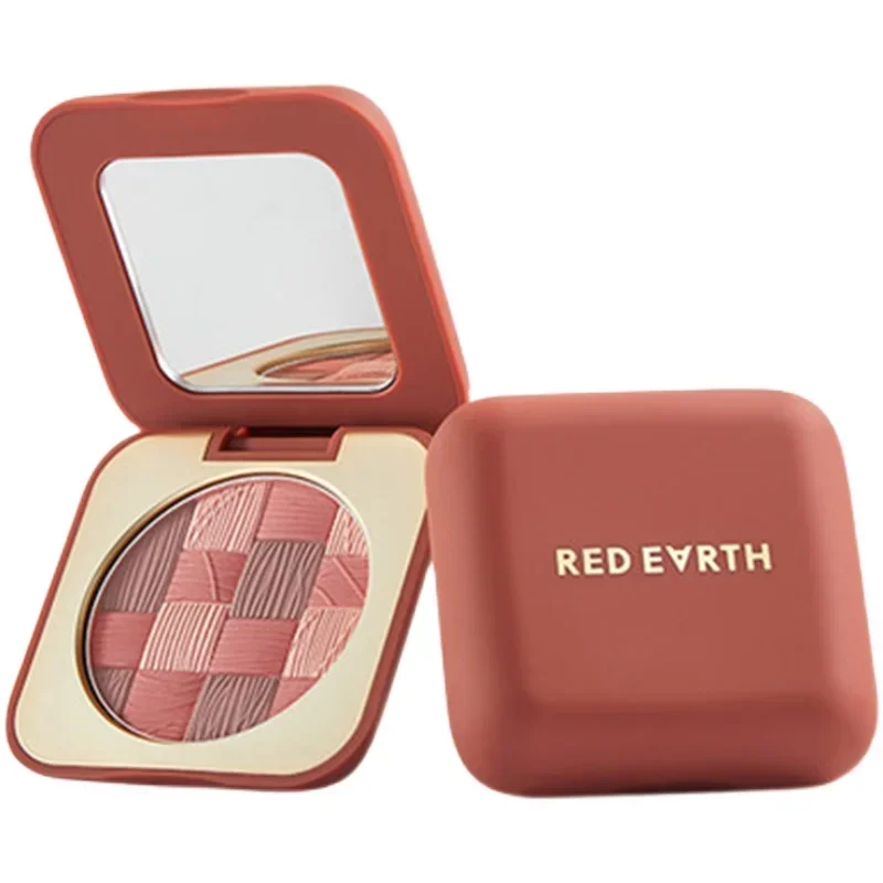 Red Earth Interweaving Inspiration Blusher Powder Nude Makeup Natural Weave Face Blush Cream Long-lasting Korea Makeup Cosmetics