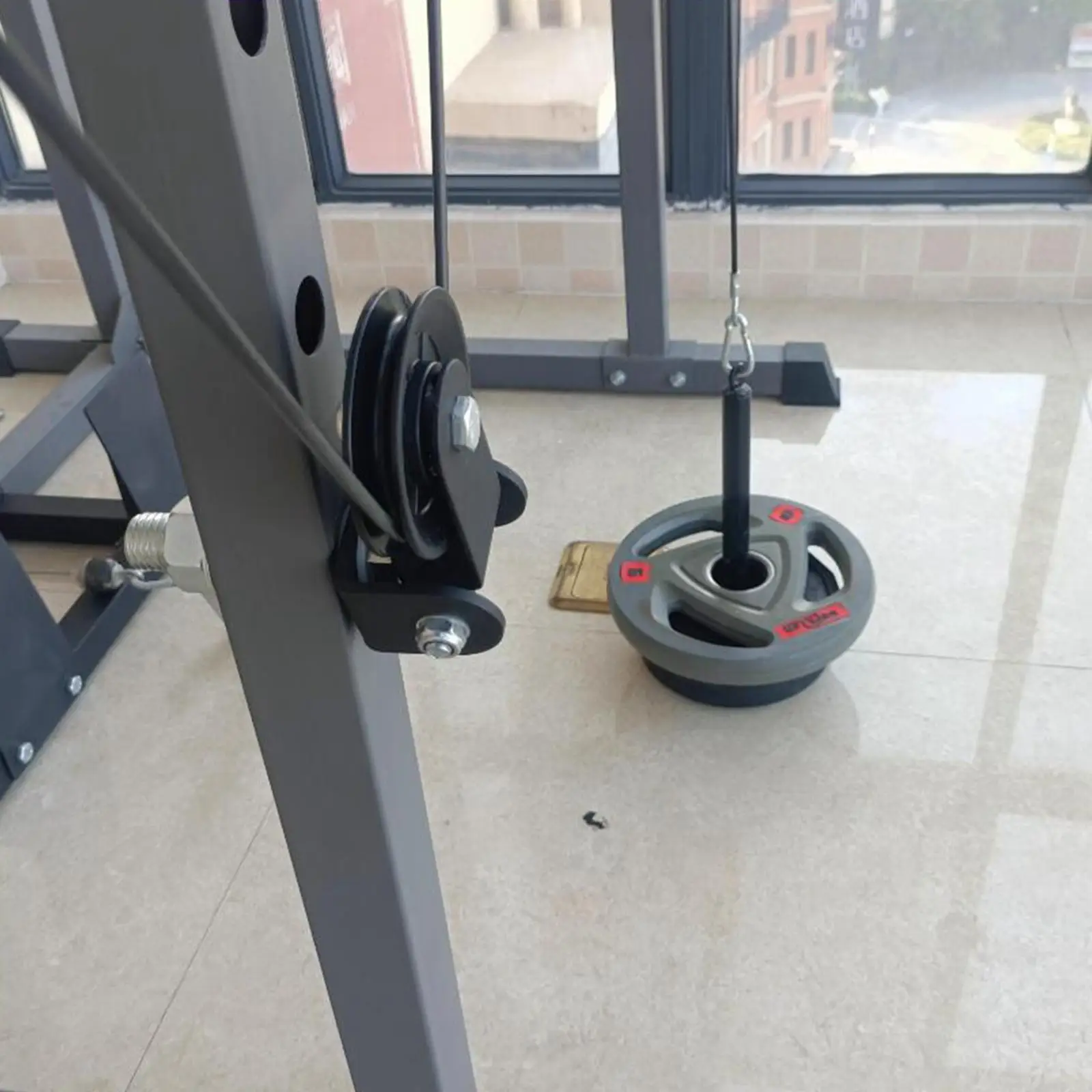 

Gym Pulley Block Fixed Pulley Wheel for Workout Weight Lifting Home Gym