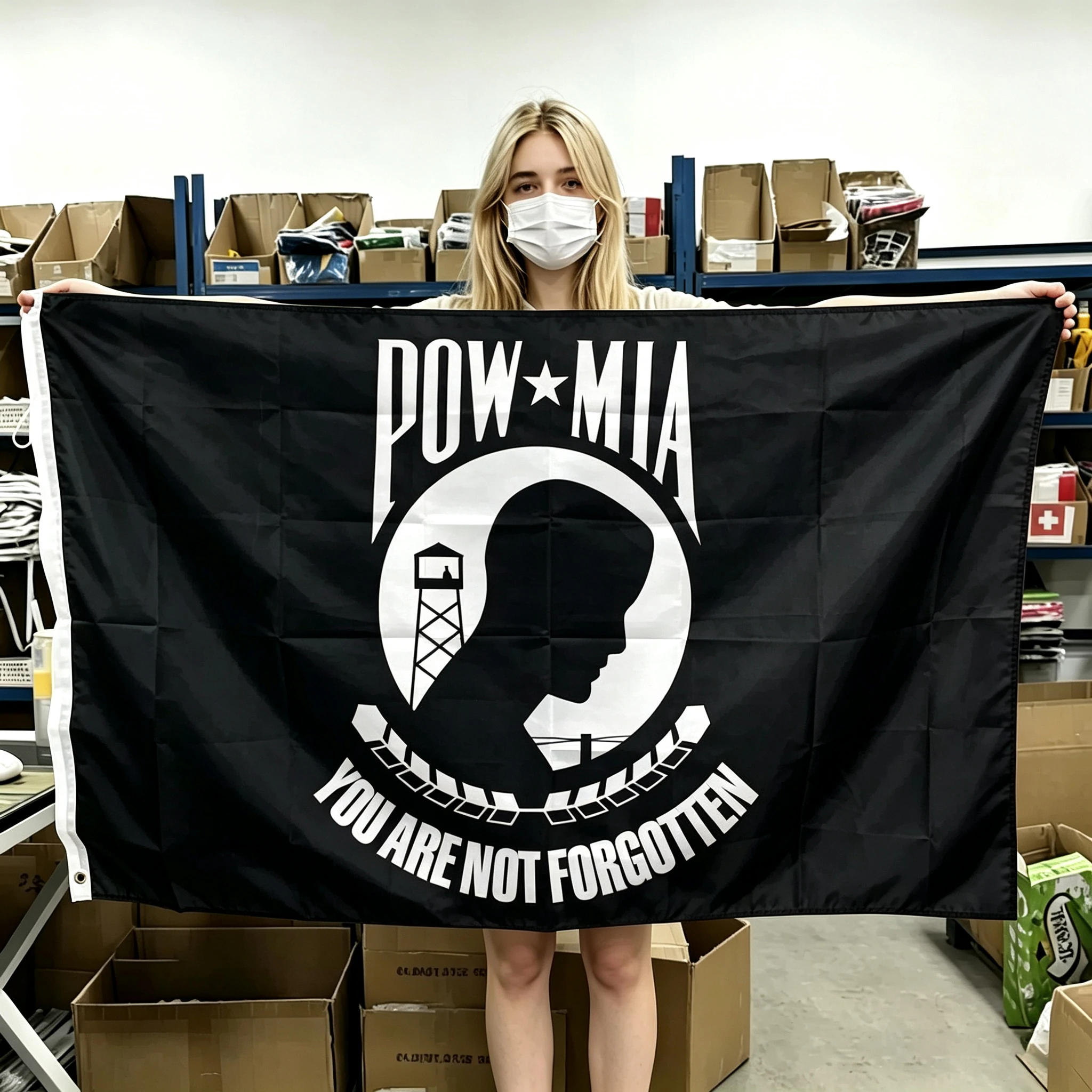 60x90cm 90x150cm 120x180cm POW MIA You Are Not Forgotten Flag Polyester Banner With Brass Grommets Military Veteran Decoration