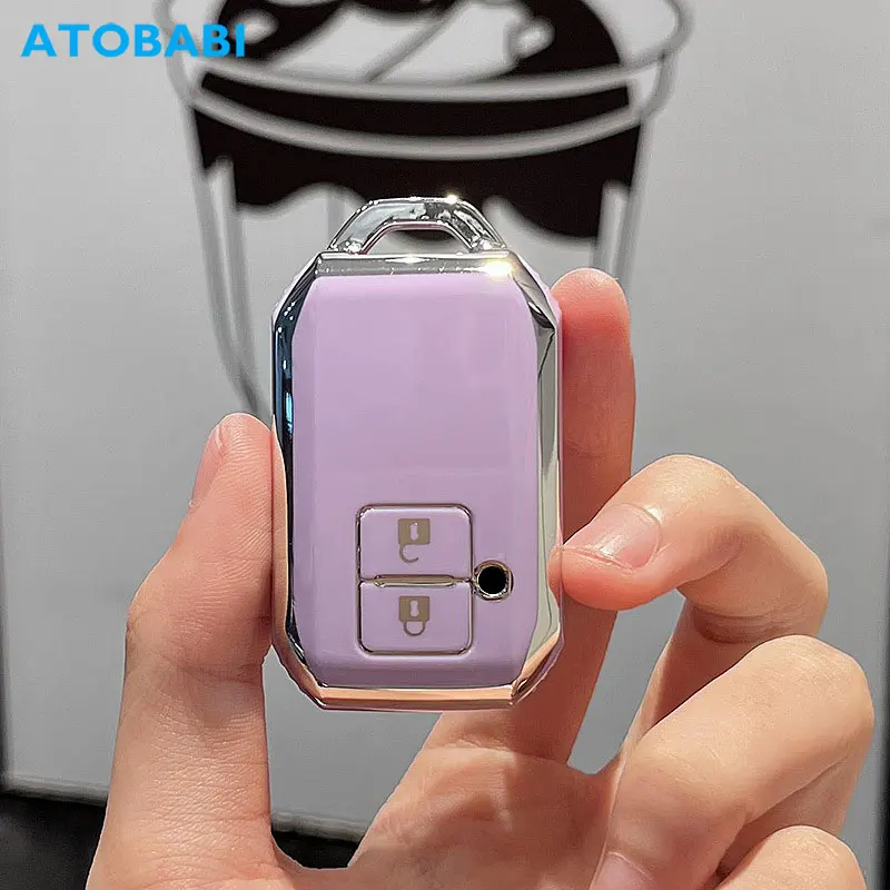 TPU Car Key Cover Remote Fob Case Protector Keychain Auto Accessories For Suzuki Jimny Swift Wagon R Hustler Spacia Xbee Sierra - view 3