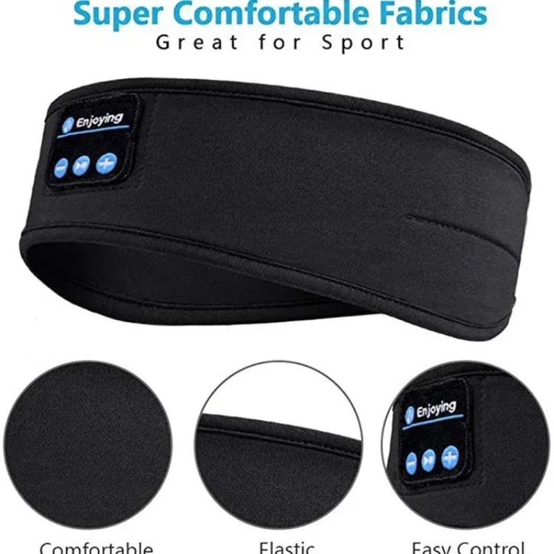 Slaapheadset Bluetooth-hoofdband draadloze muziek sporthoofdband ingebouwd slaapmuziek oogmasker