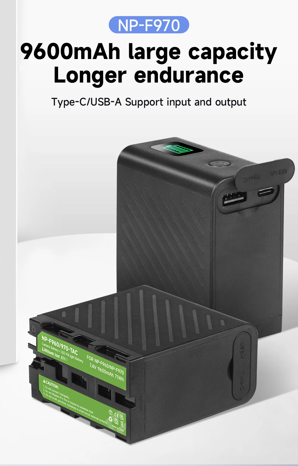 PALO 9600 mAh NP-F960 NP-970 Batterie Für Sony CCCD-TR1 CCD-TR200 CCD-TR215 CCD-TR3 CCD-TR67 CCD-TR300 CCD-TR87 CCD-TR818 Batterie – Detail 1