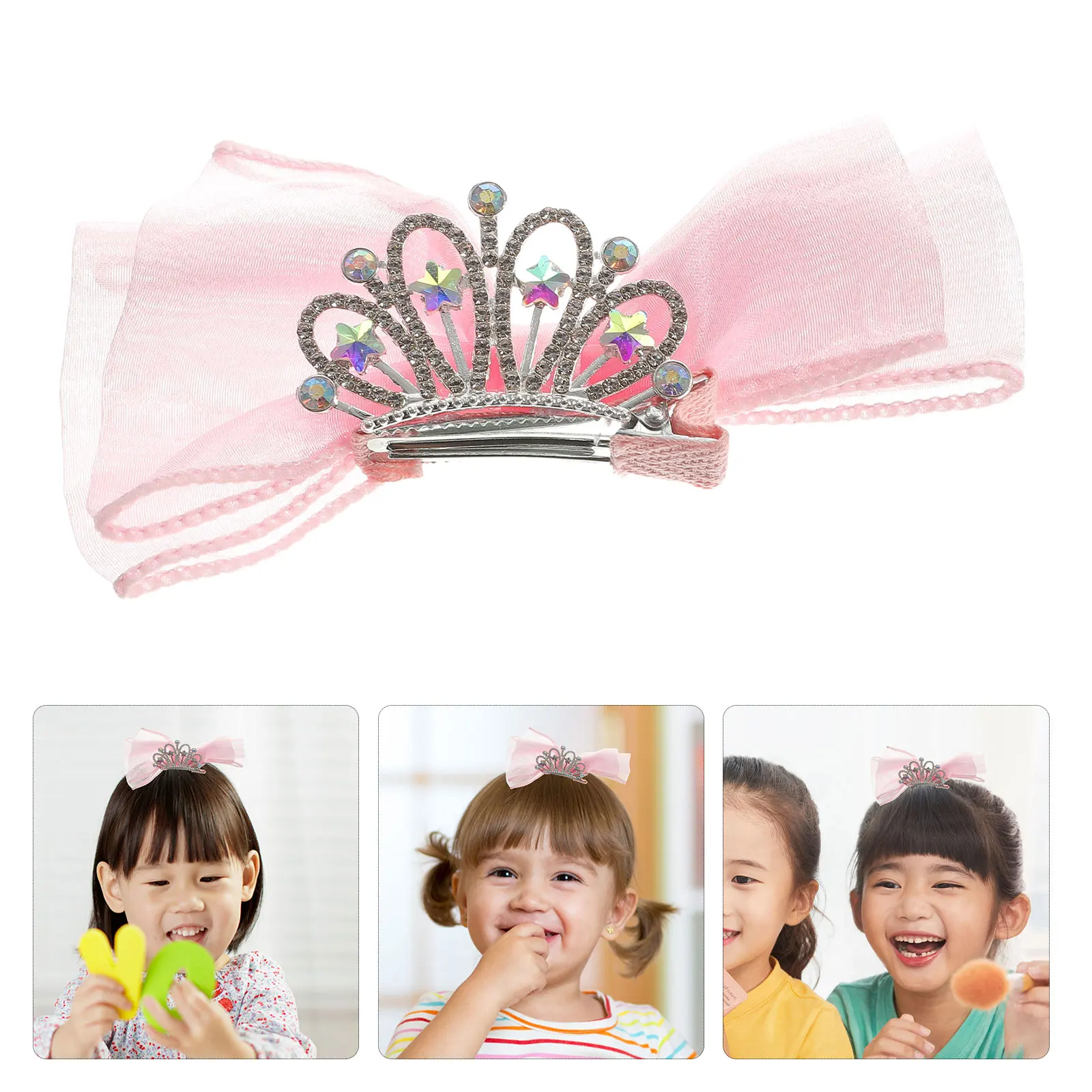 

Bow Hairpin Accessory for Cute Clips Barrettes Little Bows Tiara Accessories