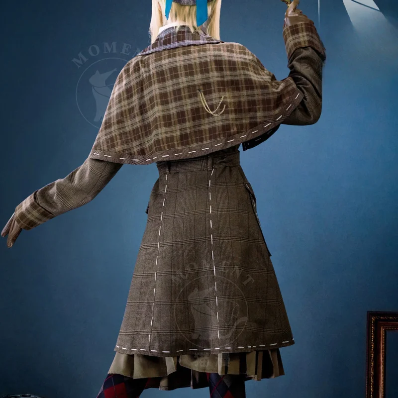 ملكة جمال الحقيقة البستاني إيما وودز تأثيري الهوية V زي مجموعة كاملة موحدة الدعائم اكسسوارات النساء حفلة كرنفال الهالوين