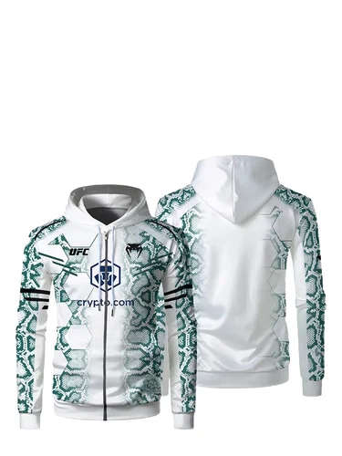 Imagen 2 del producto La nueva chaqueta con capucha con cremallera de boxeo extremo Ufc 2026 Nurmagomedov más vendida de otoño e invierno es un top informal y de moda