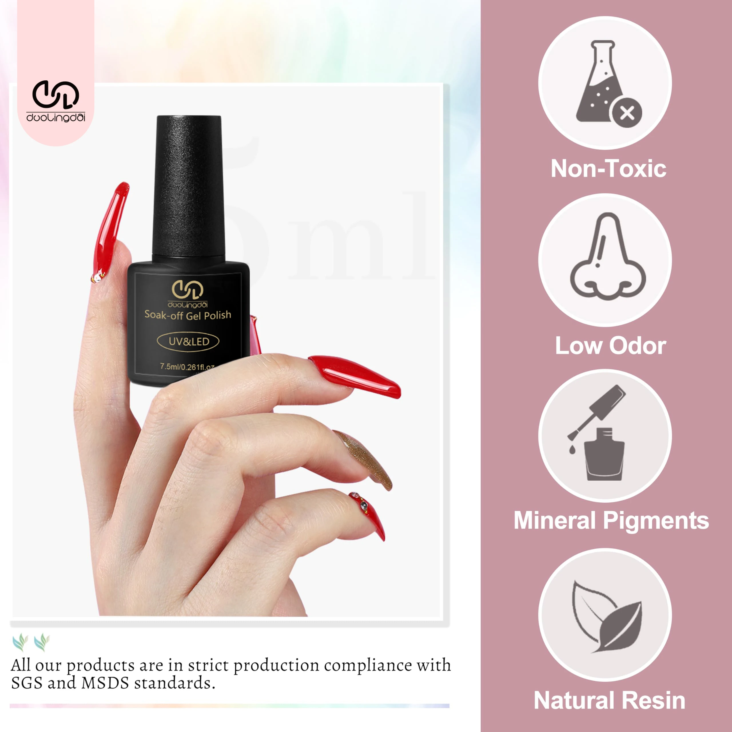 36 قطعة مجموعة طلاء الأظافر الجل-32 لون جل طقم طلاء الأظافر قاعدة معطف لامع ماتي وبريق معطف فوقي مجموعة طلاء الأظافر