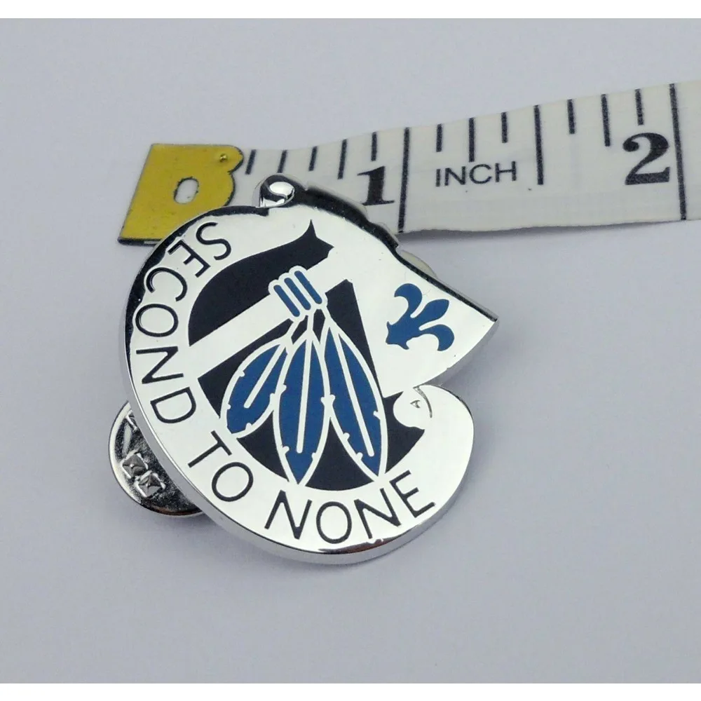 2nd Division Identification Insignia Metal Badges for Military Enthusiasts Collection Pins Gifts Decoration Crafts