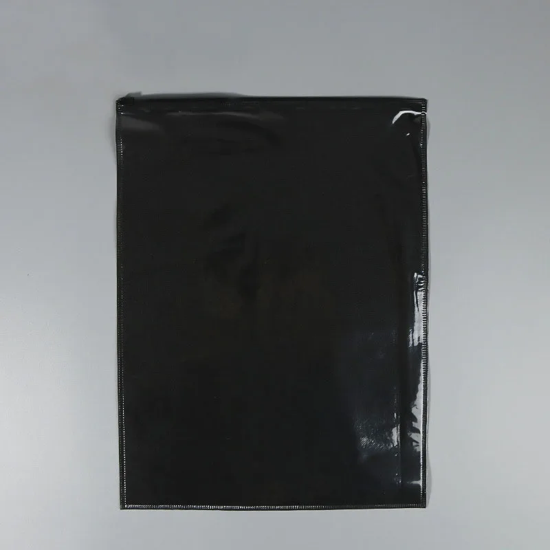 50pcs/lot Translucent Non-Woven Slide Zipper Bags For Home Clothing Underwear Socks Tshirt  Hoodies Bags Custom Logo