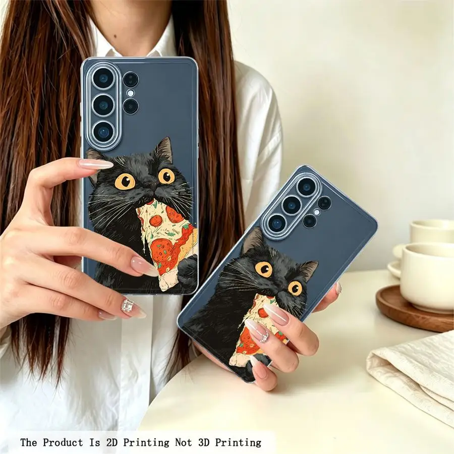 Phone Cover Case for Samsung Galaxy S26 Ultra S25 Edge S24 S20 Plus S21 S23Ultra S23 Ultra Note 20 Ultra 10 S22 FE Pizza Funny