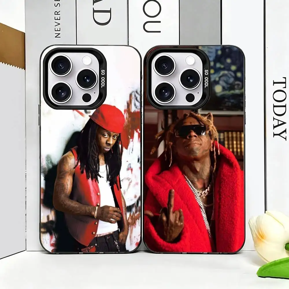 

Lil wayne Rapper Phone Case For iPhone 17,16,15,14,13,12,11 Plus,Pro Max,XS,Colorful Silver Black Cover