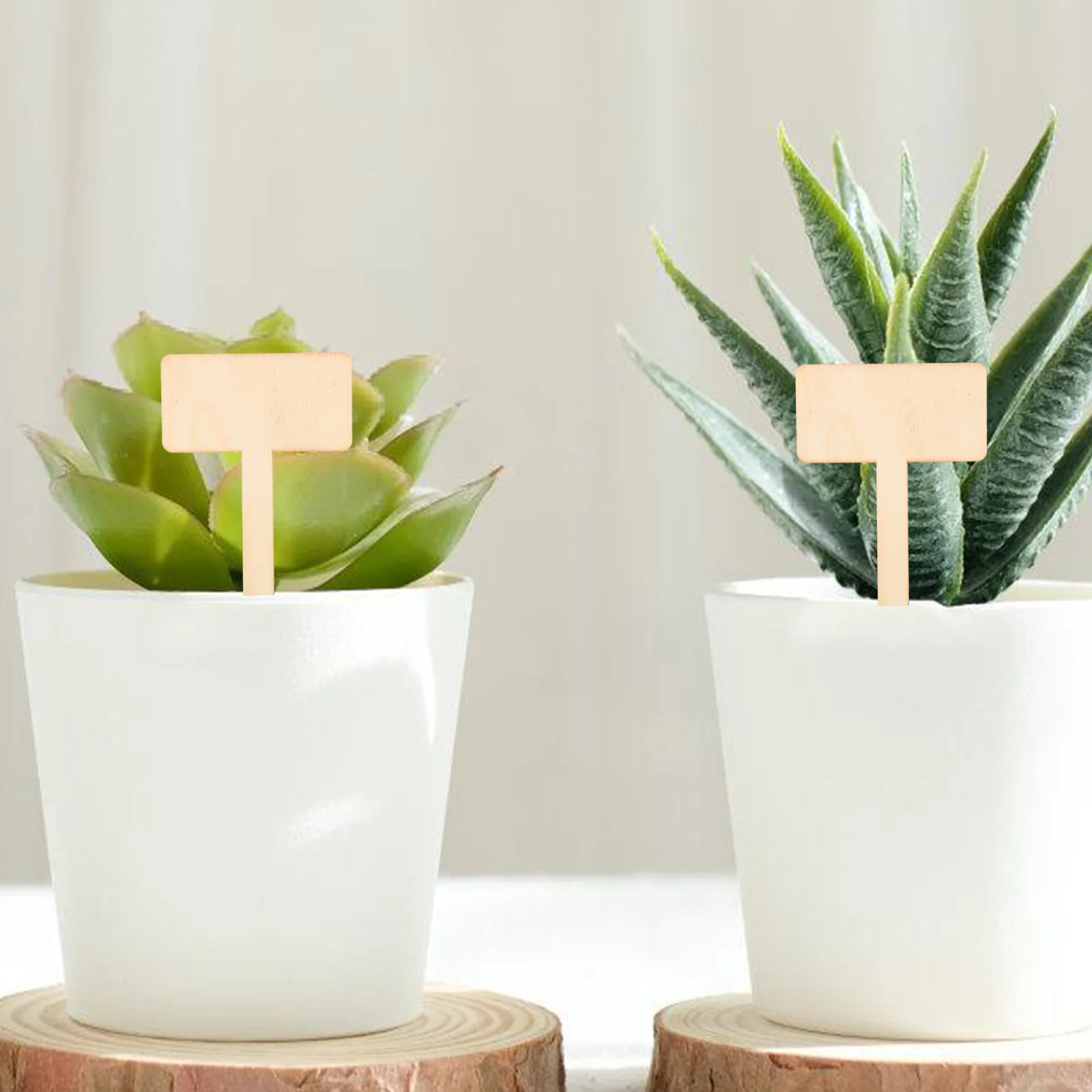 

20Pcs Wooden Plant Labels Succulent Markers Easy Insert Design Garden Accessories Outdoor Tree Tags Horticultural