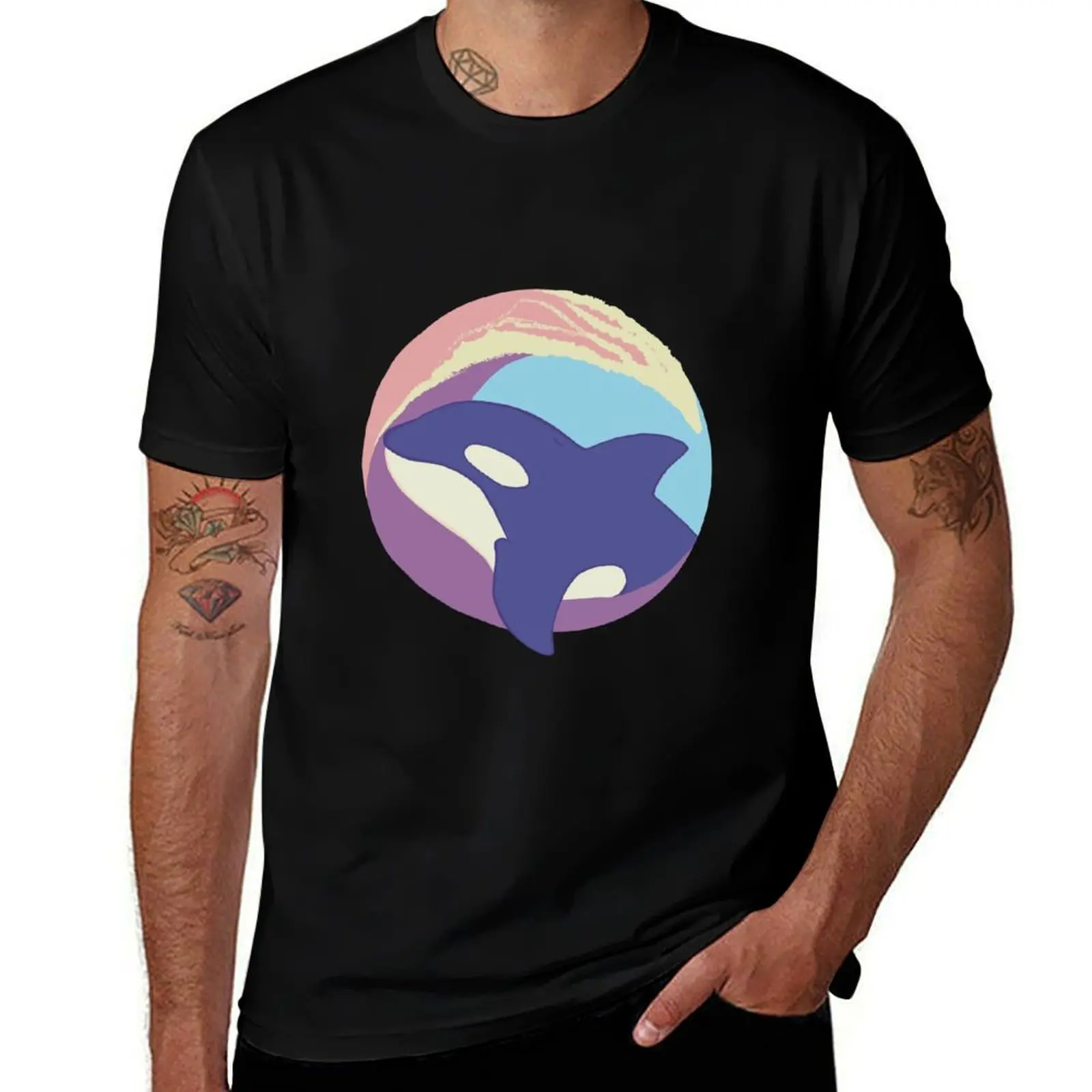 Chiller whale T-Shirt Casual Light Summer Short Sleeve Top T-Shirt