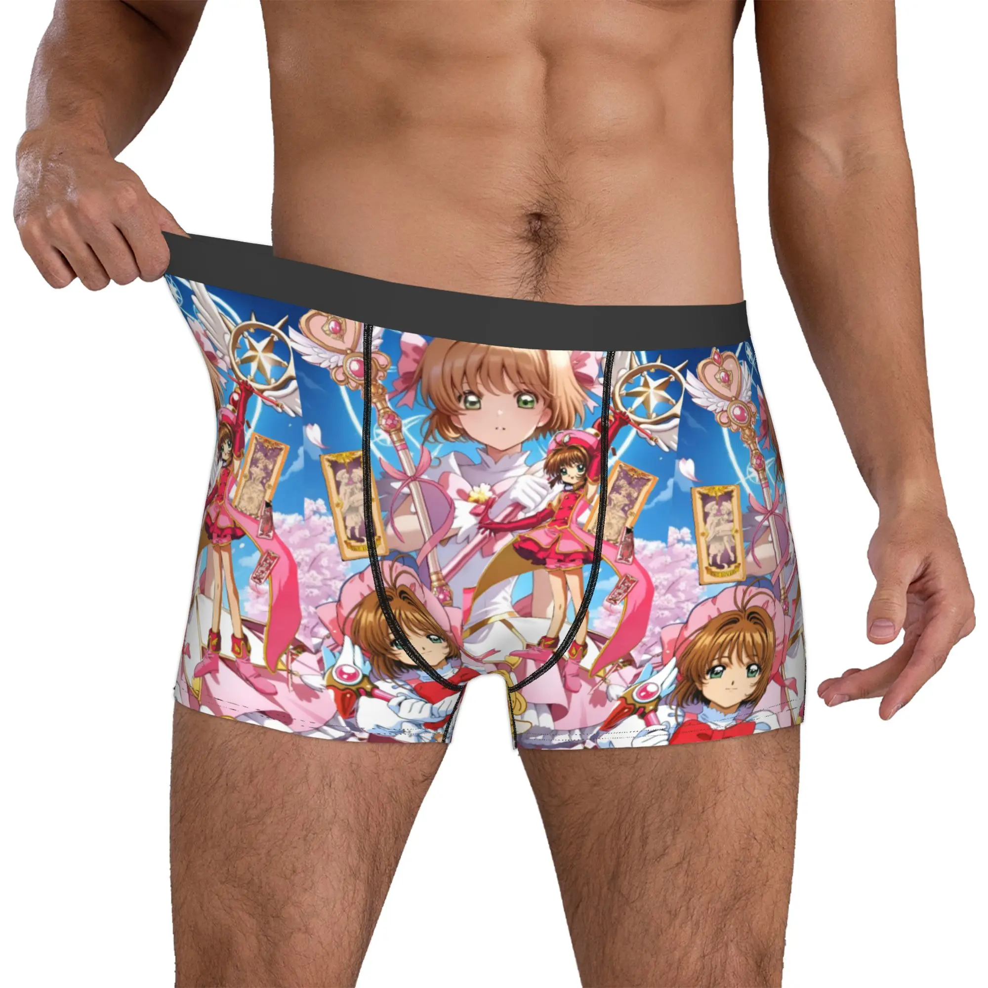 

Custom Male Cool Classic S-Sakuraes Comics Underwear Boxer Briefs Stretch Shorts Panties Underpants