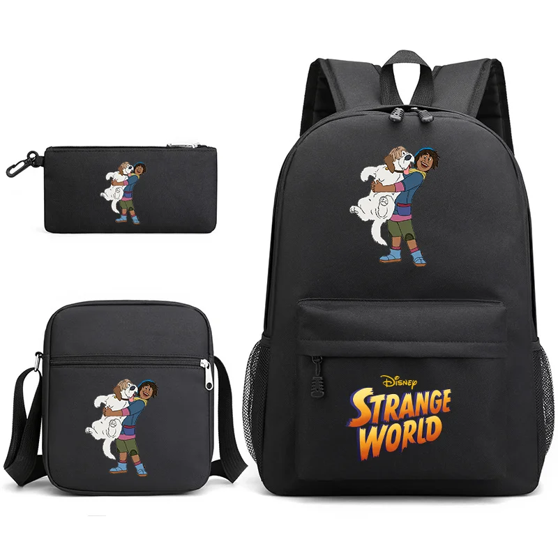 

3pcs Disney Strange World Bookbag Kids Backpack Boys Girls School bags Shoulder Bag Set Daily Backpacks Mochilas