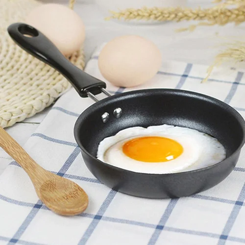 논스틱 다리미 스틱 프라이팬, 달걀 프라이팬, 미니 요리 오믈렛 팬, 튀김 오믈렛 캐스트 팬케이크 냄비, 12cm